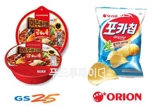 GS25 공화춘, 오리온 포카칩