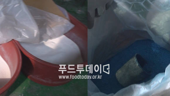 옥시크린 재료로 쓰이는 불법 표백제