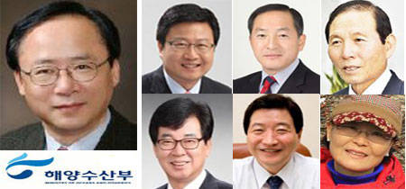 이주영 해양수산부 장관, 채인석 화성시장, 이병선 속초시장, 문동신 군사시장<br>김성 장흥군수, 안상수 창원시장, 현을생 서귀포시장