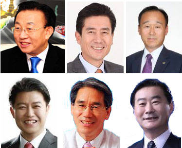 김관용 경북도지사, 이강덕 포항시장, 최양식 경주시장<br>이희진 영덕군수, 임광원 울진군수, 최수일 울릉군수