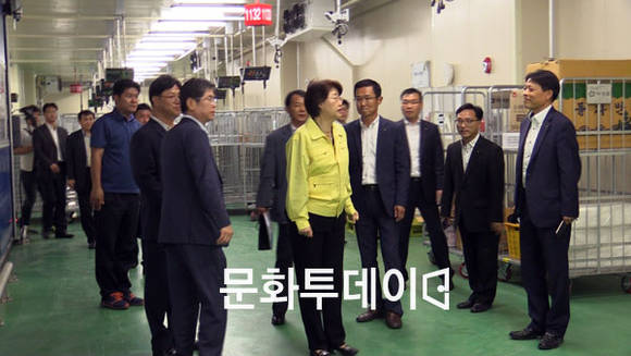 김승희 식약처장 아워홈 호남물류센터 방문