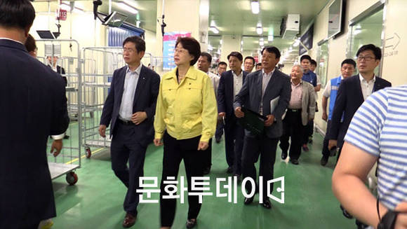 김승희 식품의약품안전처장 아원홈 호남물류센터 현장점검