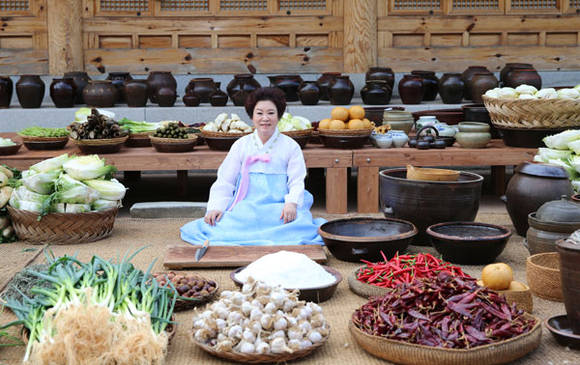 김치테마파크 조선시대 전통 통배추김치 재현 (한성식품 제공)