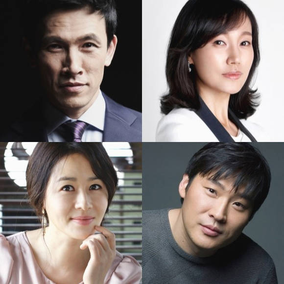 배우 유오성, 진경, 정선경, 최무성