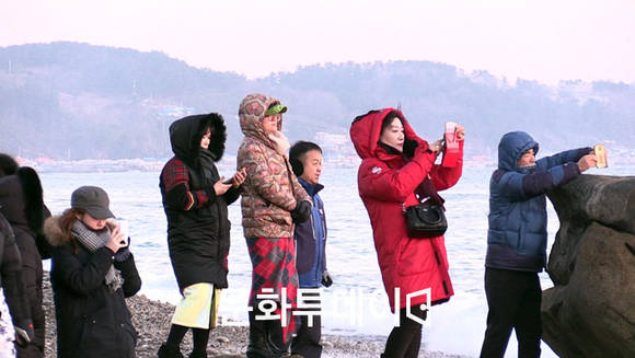 경북 울진망양정 병신년 일출