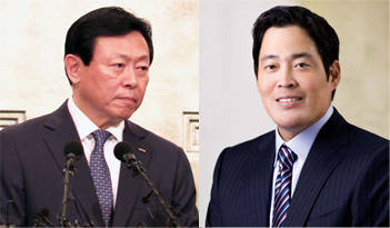 신동빈 롯데그룹 회장, 정용진 신세계그룹 부회장