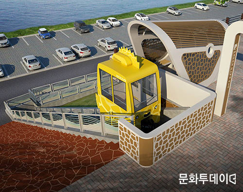 충북 단양군(군수 류한우)은 원활한 주차환경 개선을 위해 맞춤형 교통정책사업을 본격 시행한다고 24일 밝혔다. 사진은 하상주차장 모노레일. (출처: 단양군청)