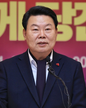 신년 기자회견하는 오성환 당진시장