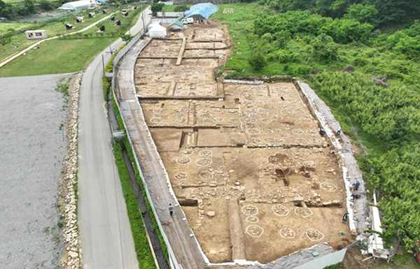 발굴조사 지역 전경<br>
