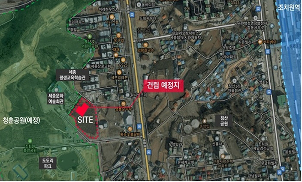 세종문학관 건립 예정지<br>
