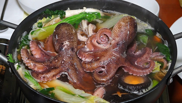 주꾸미 샤부샤부<br>
