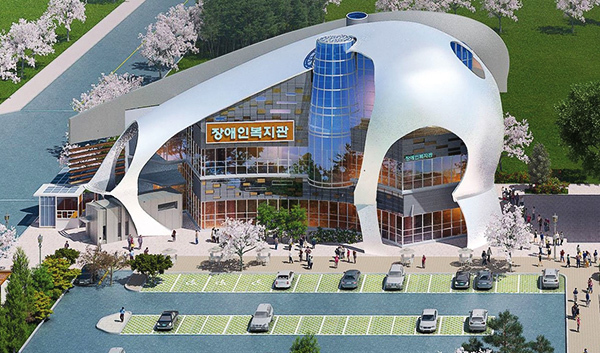 서산시 장애인복지관 조감도<br>
