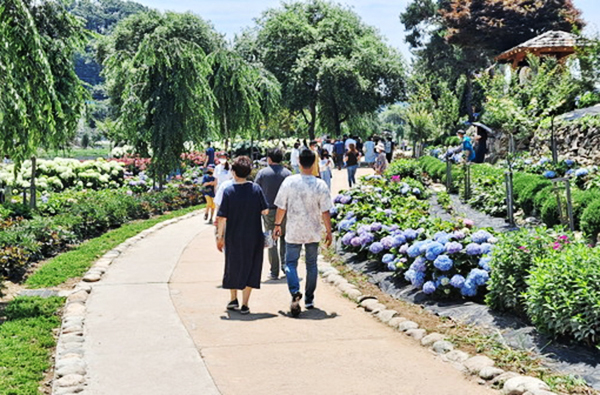 유구색동수국정원<br>
