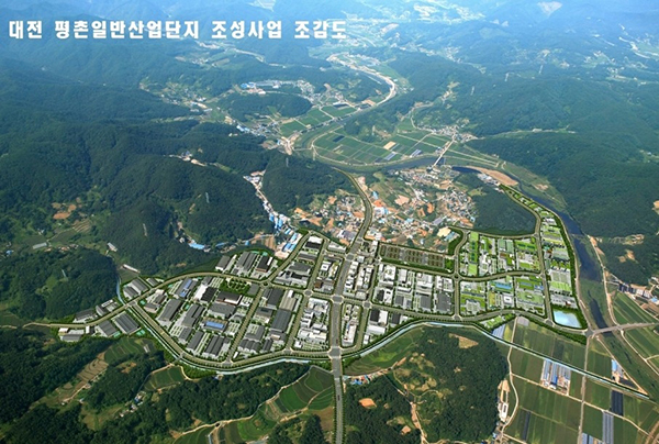 평촌산업단지 조감도<br>
