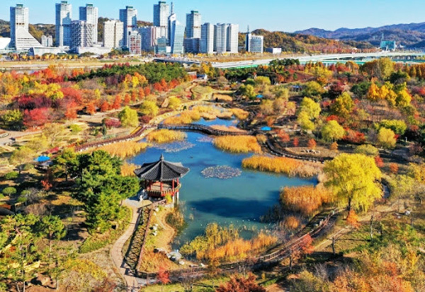 한밭수목원 가을 전경<br>
