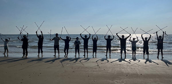 해변 맨발걷기 체험<br>
