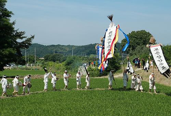 장안농요 재연 장면<br>
