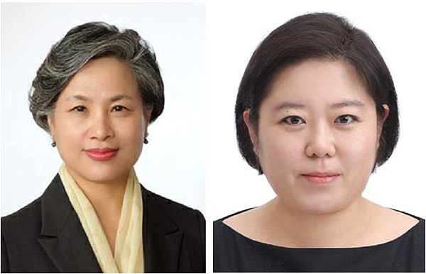 신세경 서해수산식품 대표(왼쪽)와 윤효미 하늘바이오 대표<br>
