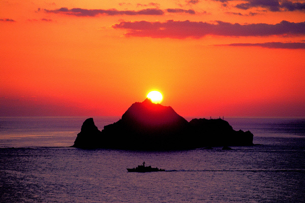 독도 일출<br>
