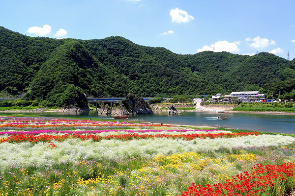 <strong>단양 도담정원과 도담삼봉</strong><br>
