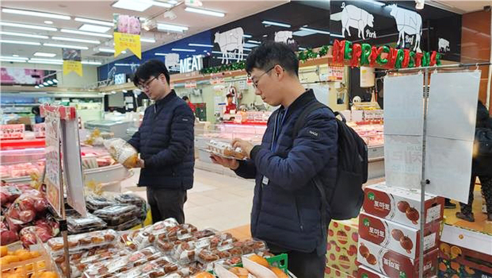 국립농산물품질관리원 원산지 단속 현장<br>
