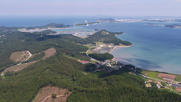 <strong>가로림만 해상교량 조감도</strong><br>

