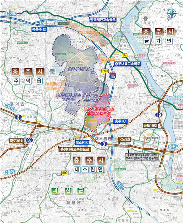 충주 바이오헬스 국가산단 위치도<br>

