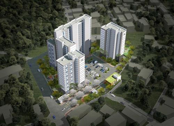 서산 대산산단 중소기업 근로자 임대아파트 조감도<br>
