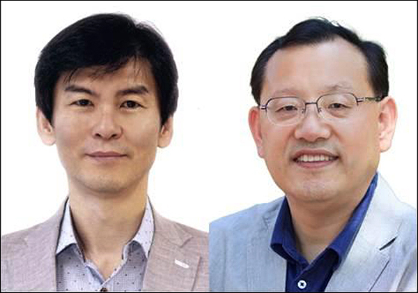 이효철 한국과학기술원(KAIST) 화학과 교수(왼쪽)와 이중희 전북대 나노융합공학과 석좌교수<br>
