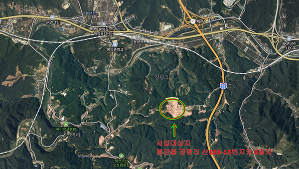 사업 예정지 지도<br>
