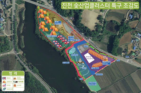 숯산업클러스터 특구 조감도<br>
