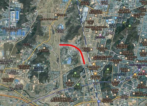 희망로 위치도<br>
