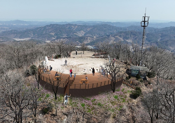 광덕산 정상 전망데크 조감도<br>
