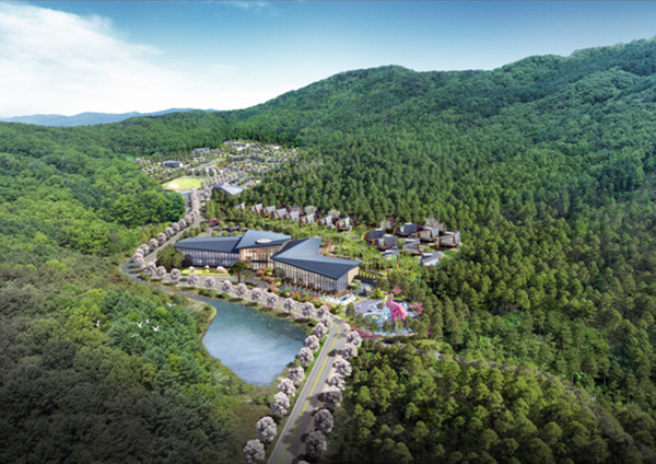충북 청주 낭성 코베아 캠핑랜드 조감도<br>
