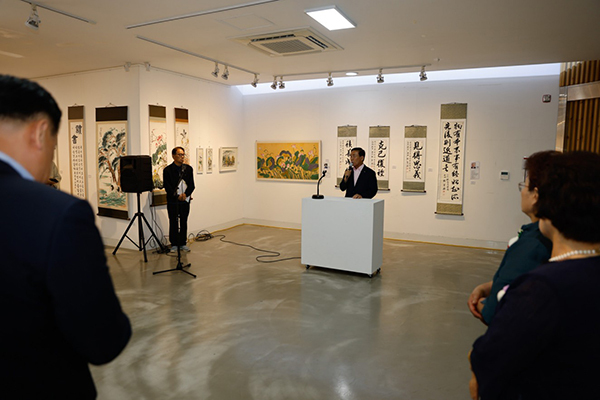 지난 18일 열린 지역 예술인 창작품 전시회<br>
