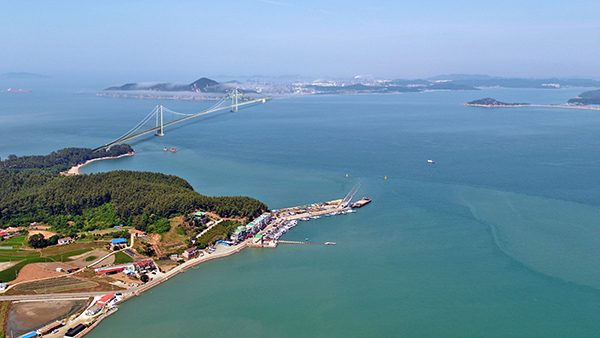 가로림만 해상교량 예상도<br>
