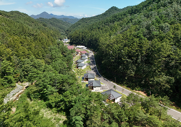 국립금산자연휴양림 전경<br>
