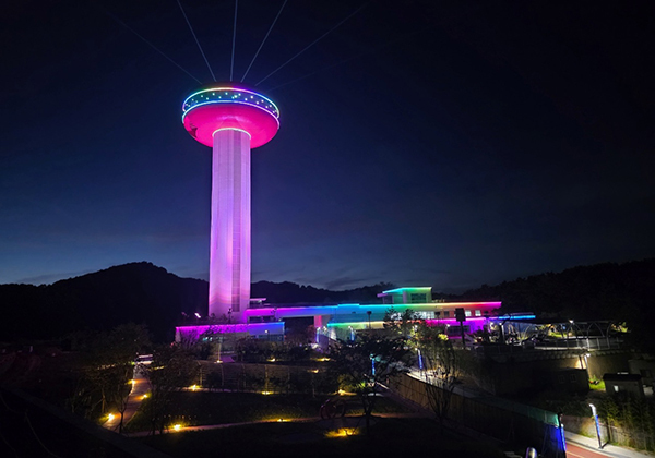 예당호 전망대 경관조명<br>
