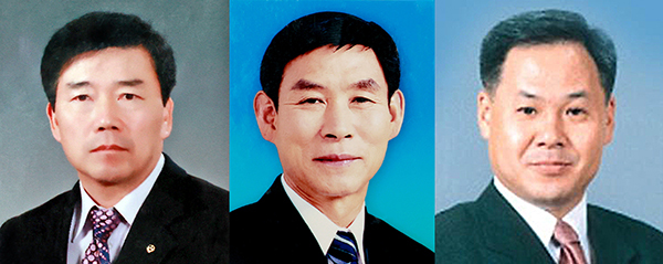 강흥수·이석록·신동진씨(왼쪽부터)<br>
