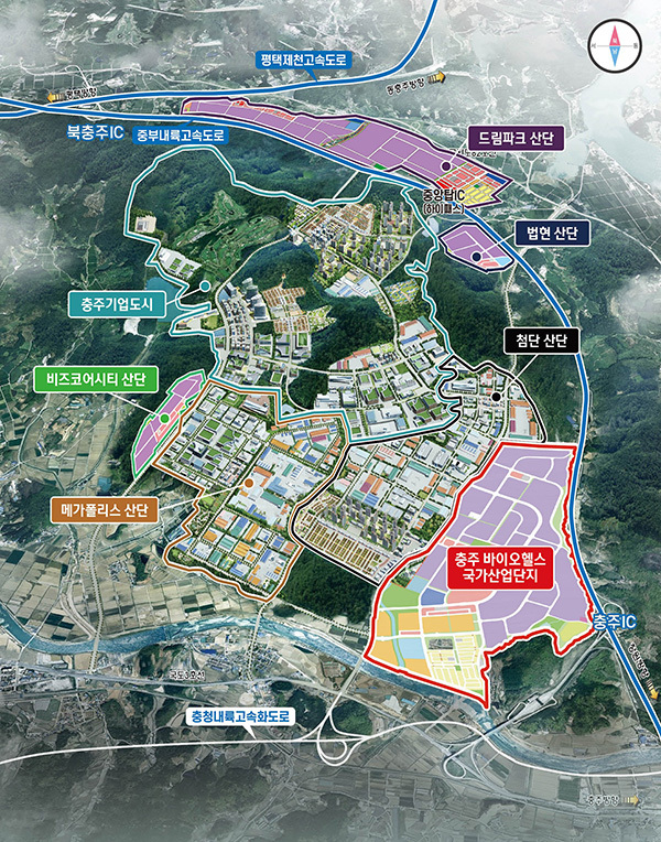 충주 바이오헬스 국가산업단지 위치도<br>
